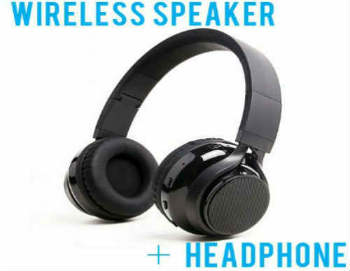 SoundBot SB250 Stereo Bluetooth Wireless Speaker Headphone - On-Ear Headphones